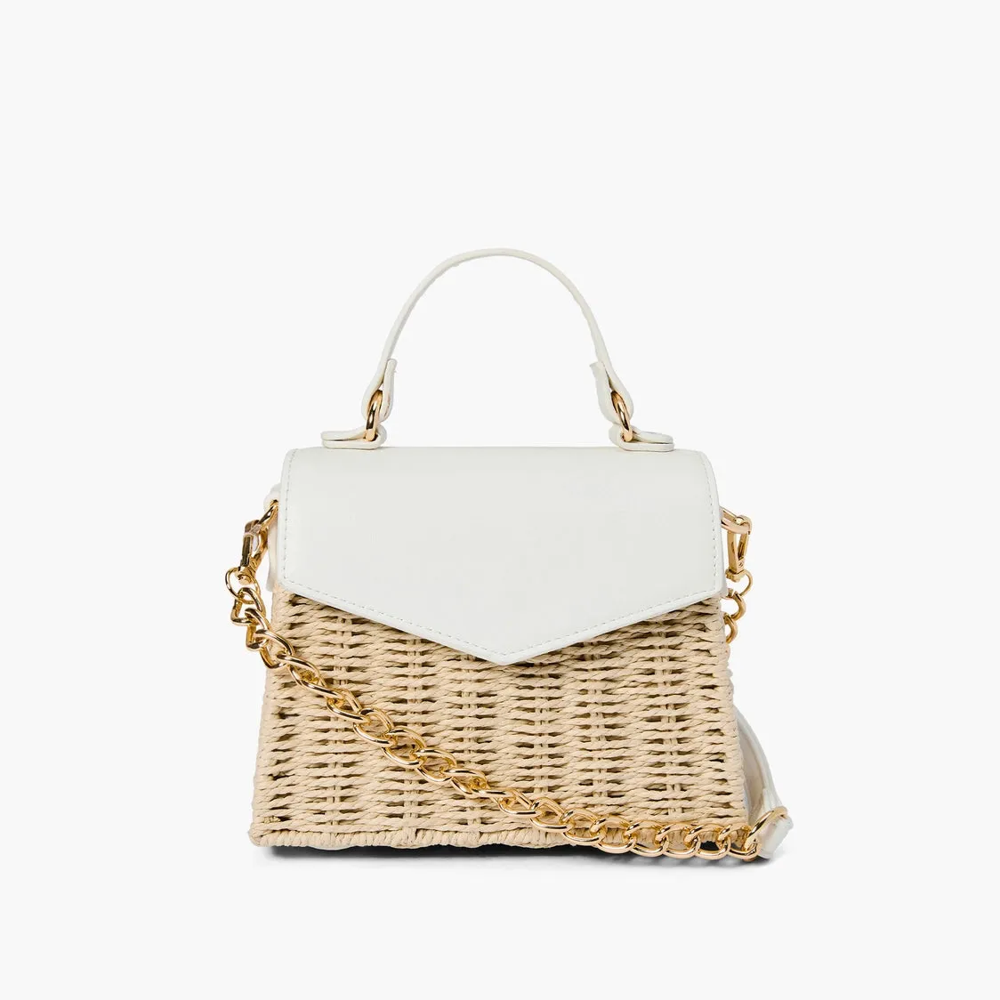 Heather Straw Crossbody