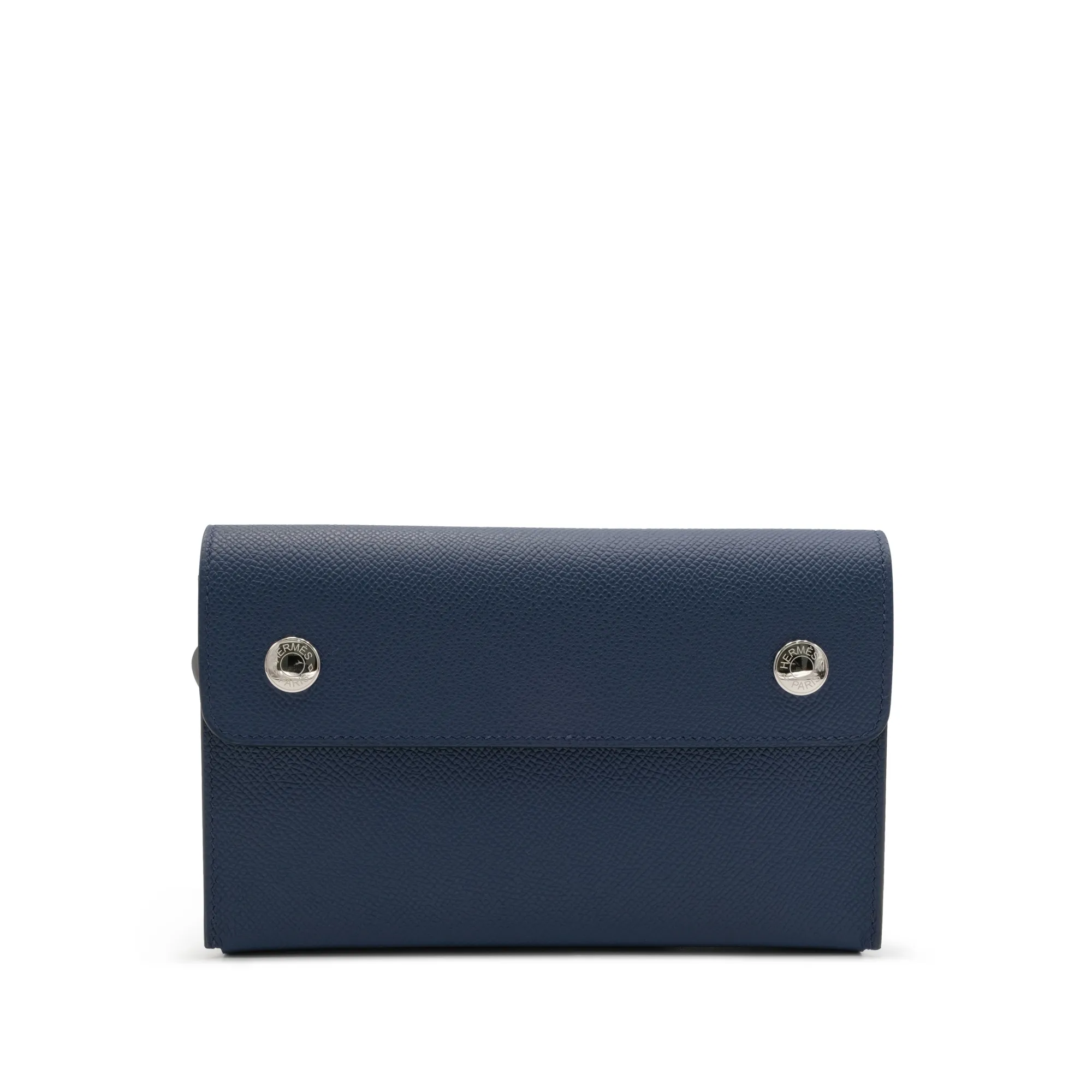 Hermès Bleu Navy Epsom Hermèsnap Wallet Palladium Hardware, 2024