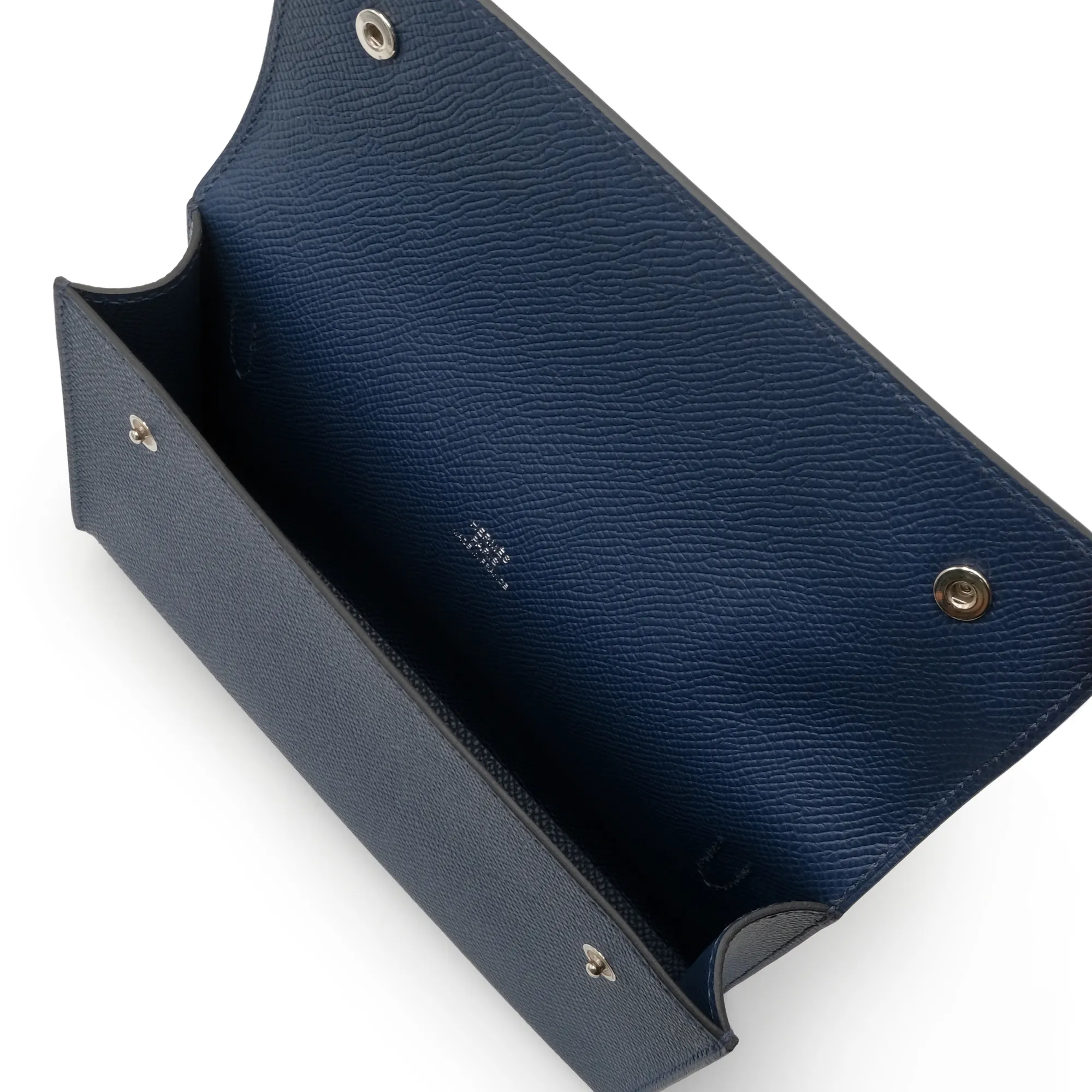 Hermès Bleu Navy Epsom Hermèsnap Wallet Palladium Hardware, 2024