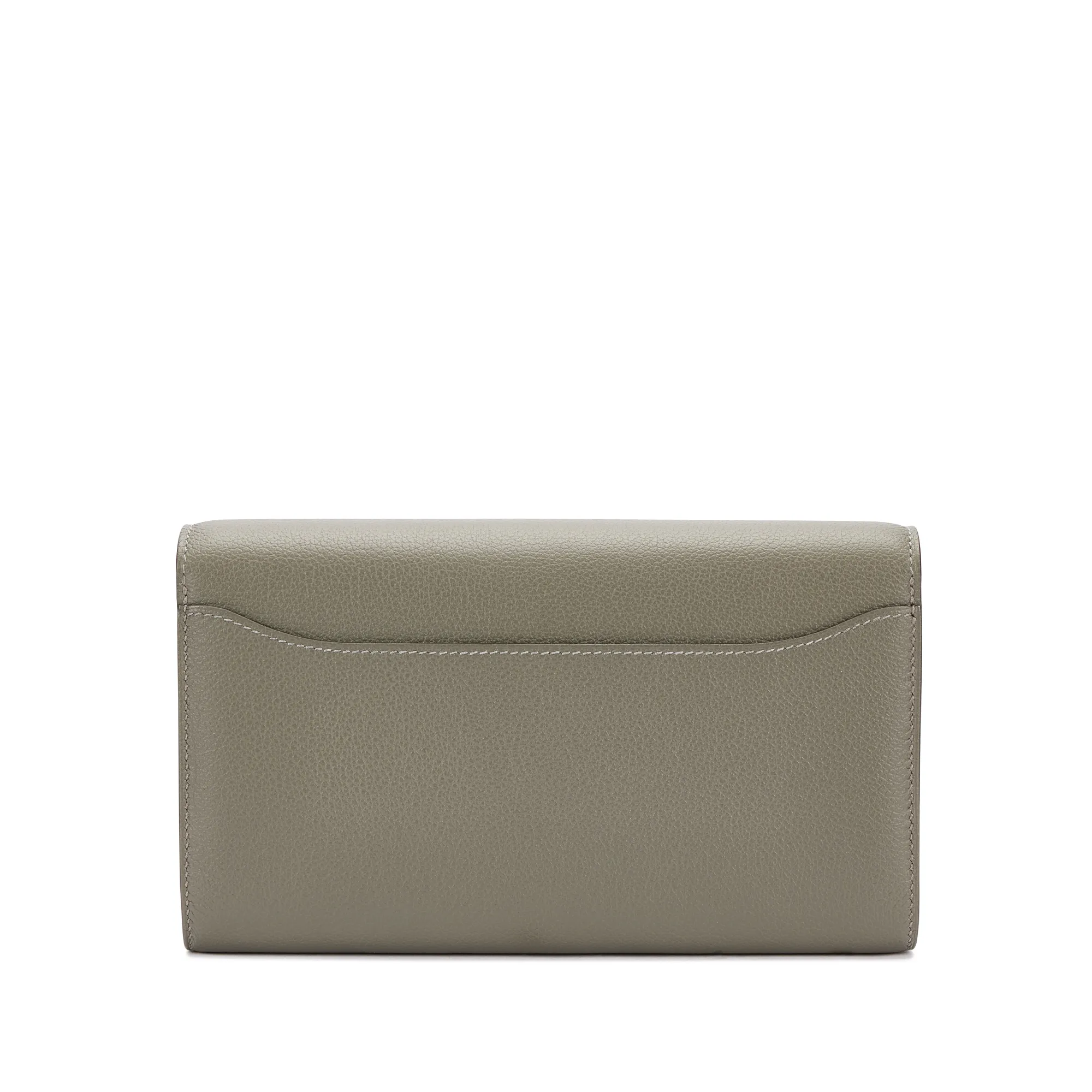 Hermès Gris Meyer Evercolor Constance-To-Go Wallet Palladium Hardware, 2024