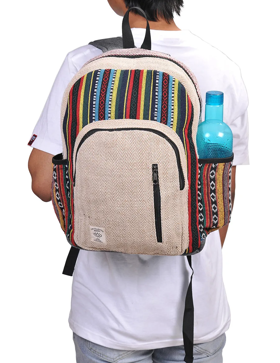 Hippie Boho Hemp Cotton Daypack Backpack Gheri