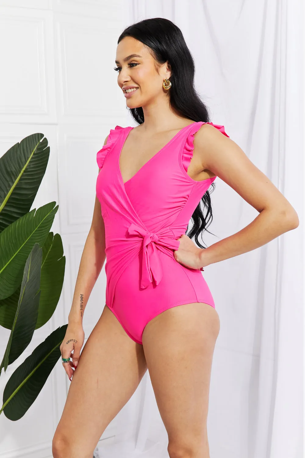 HOT PINK ONE PIECE SWIMSUIT