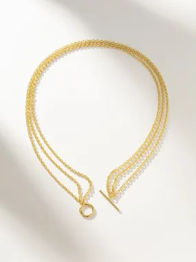 Iconic Triple Chains Necklace