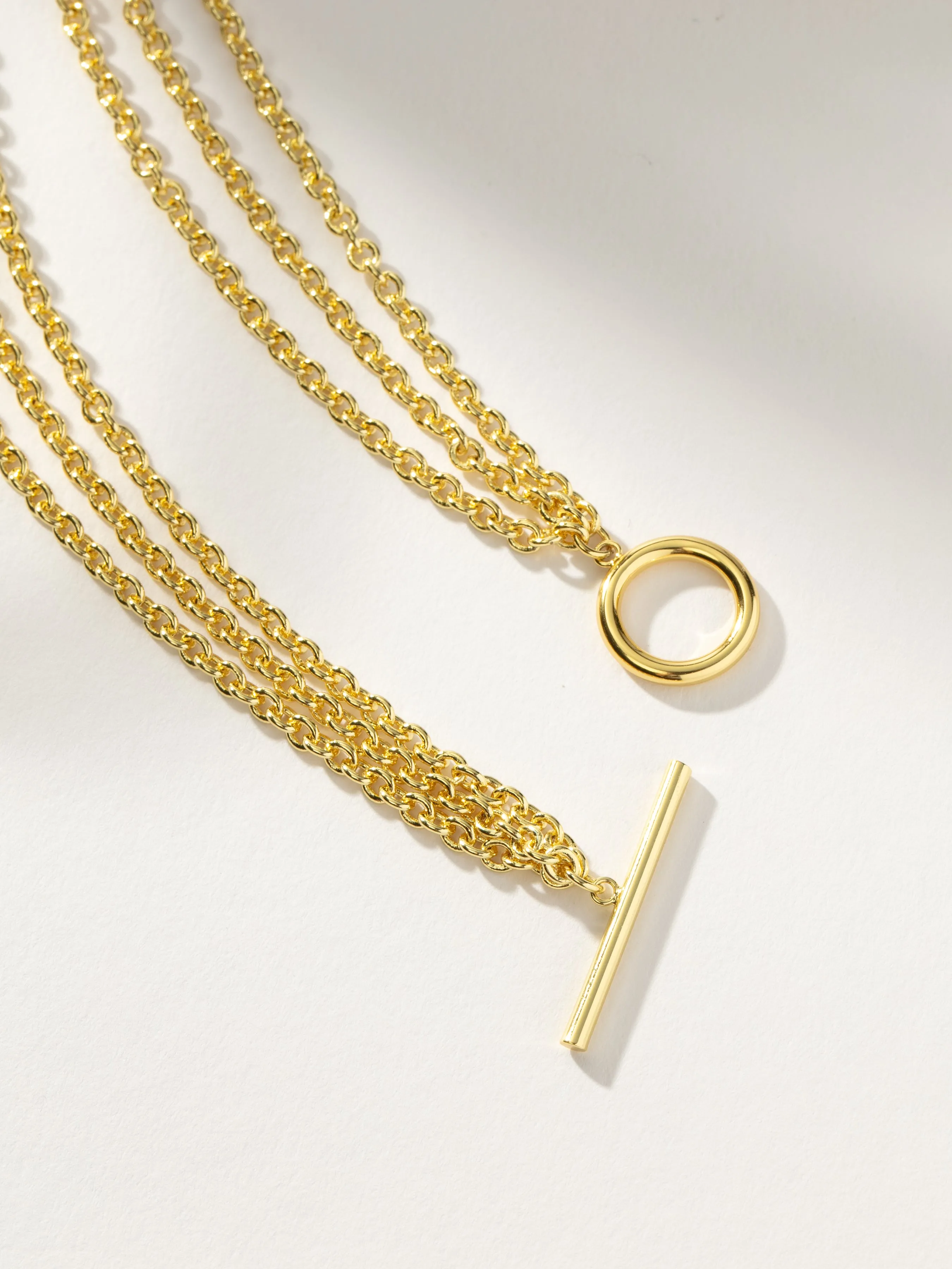 Iconic Triple Chains Necklace