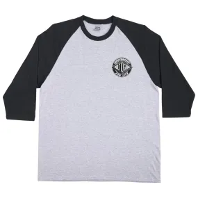 Independent For Life Clutch 3/4 Sleeve T-Shirt - Grey/Black