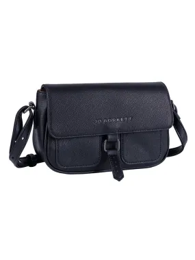 Jo Borkett Jasmine Flapover Crossbody Black