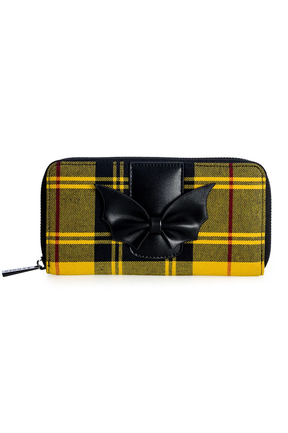 Krampus Plaid Yellow Wallet