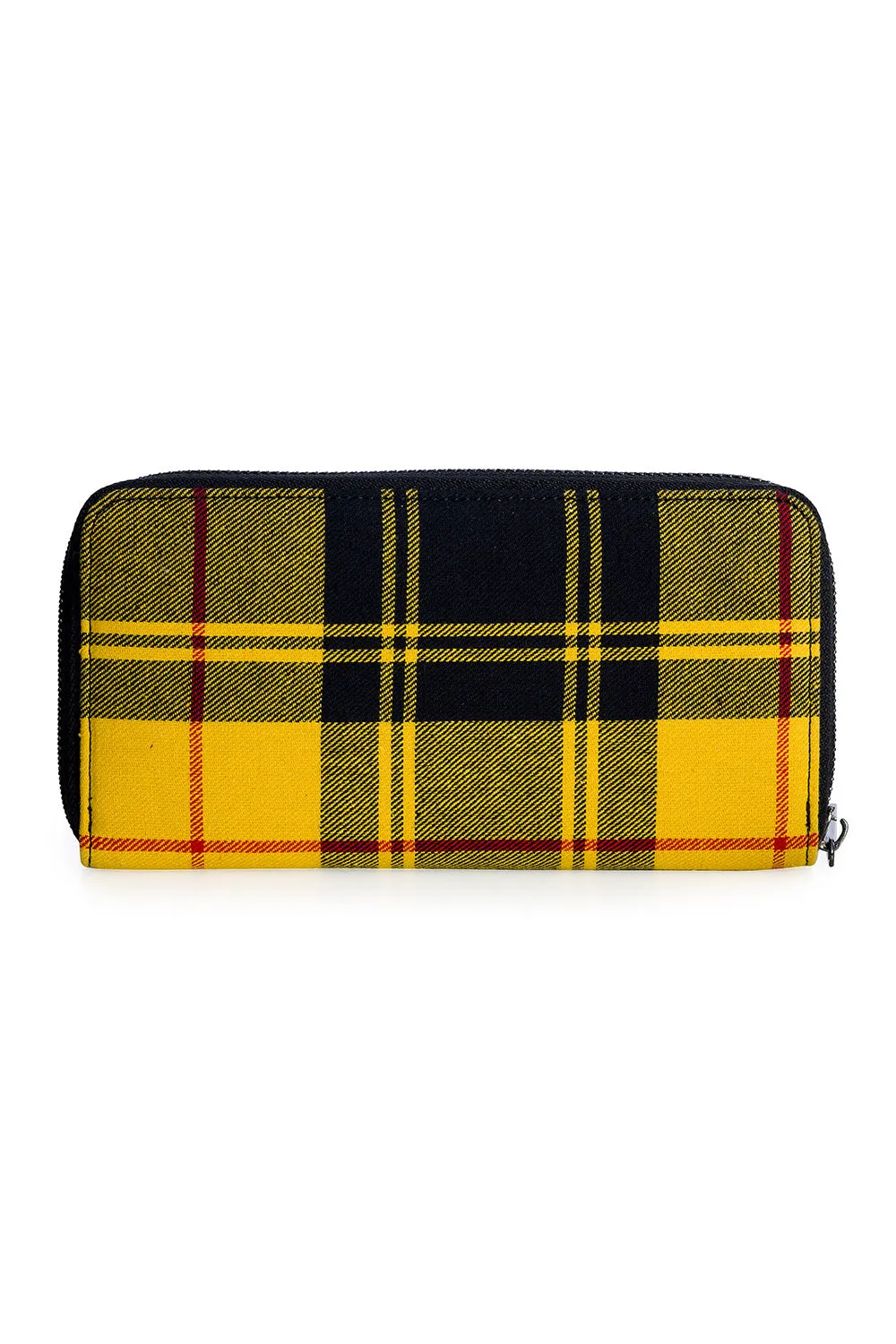 Krampus Plaid Yellow Wallet