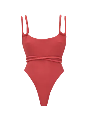 LIMA RED ONE PIECE SWIMSUIT