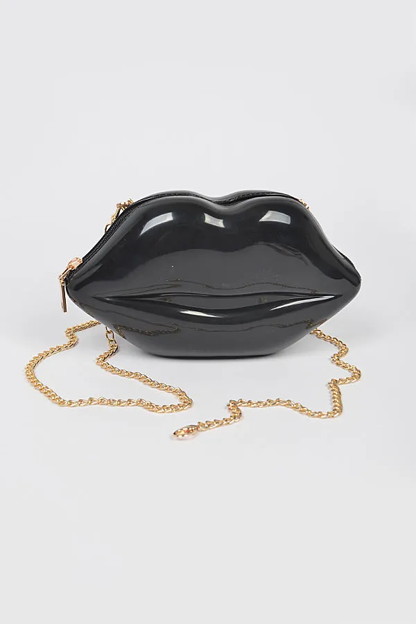 Lip Jelly Crossbody Black