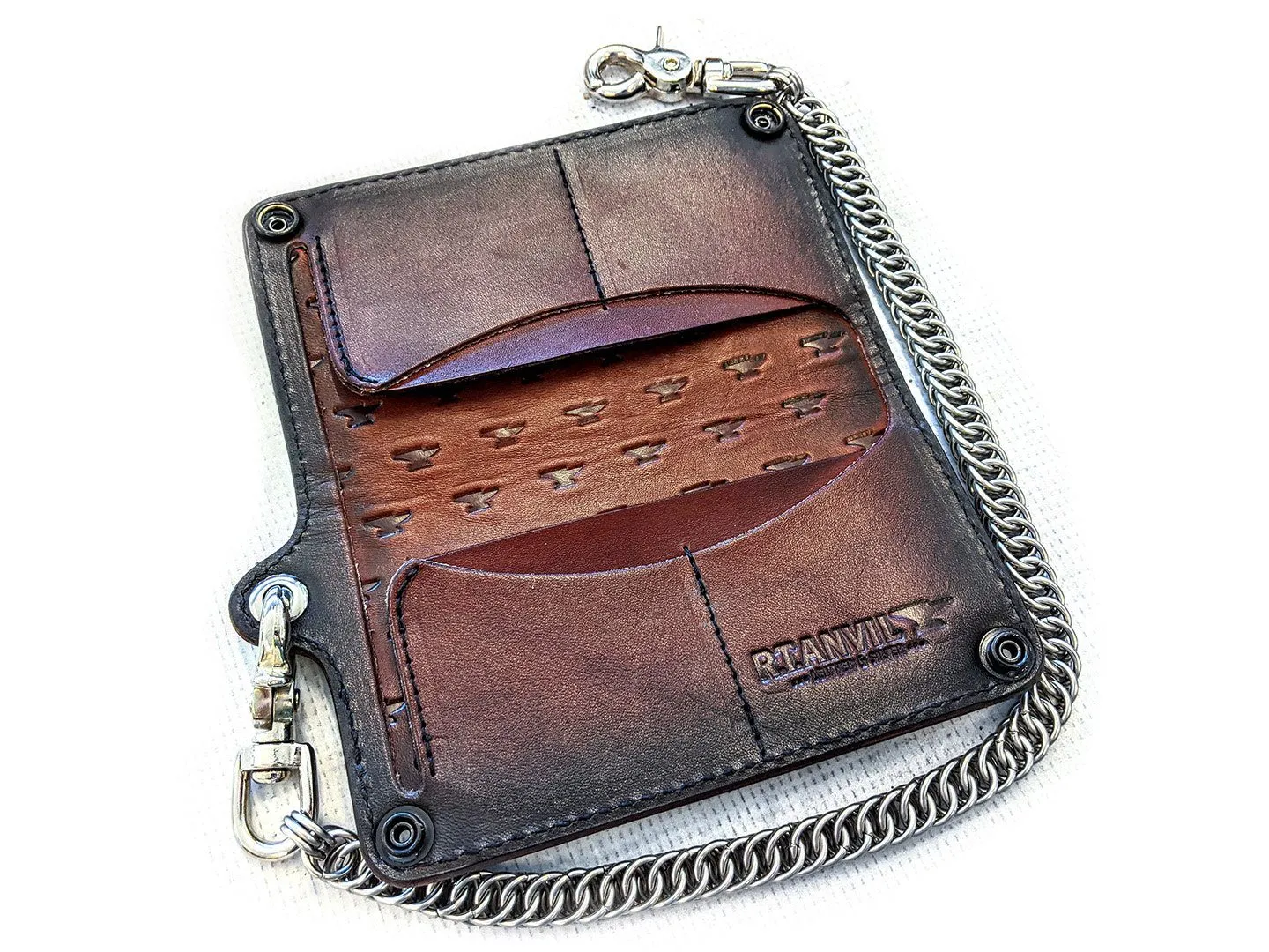 Long Biker Leather Chain Wallet - Pin Up Sailor