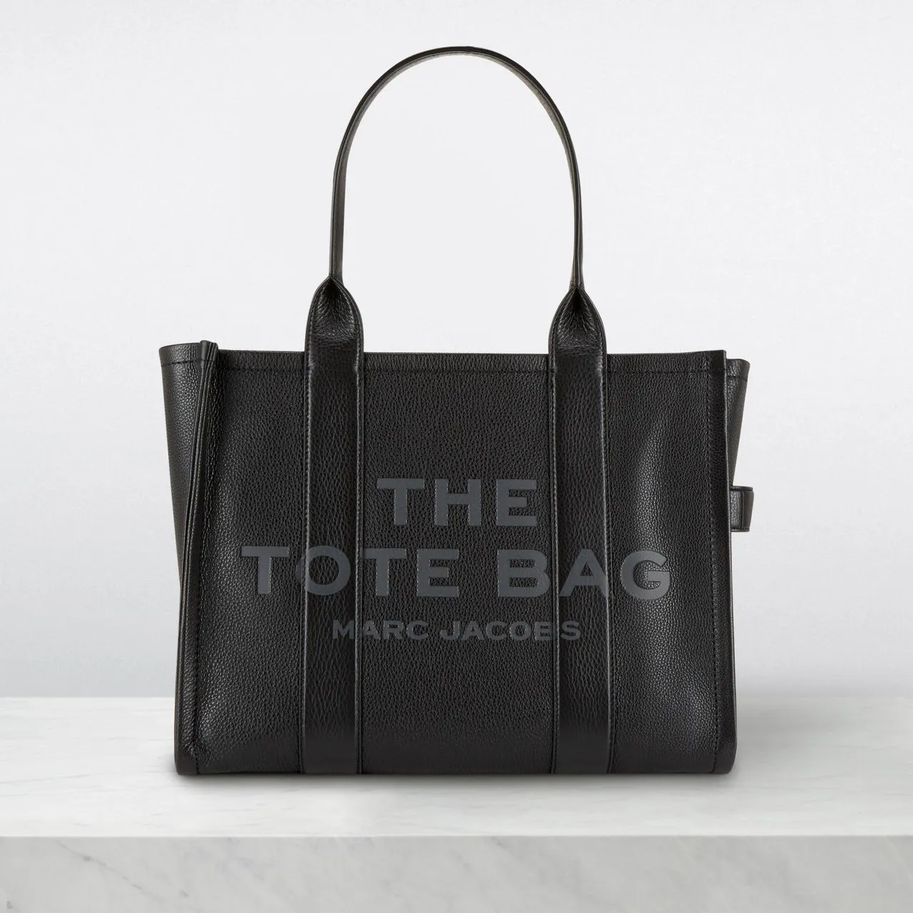 MARC JACOBS The Leather Large Tote Bag - Black