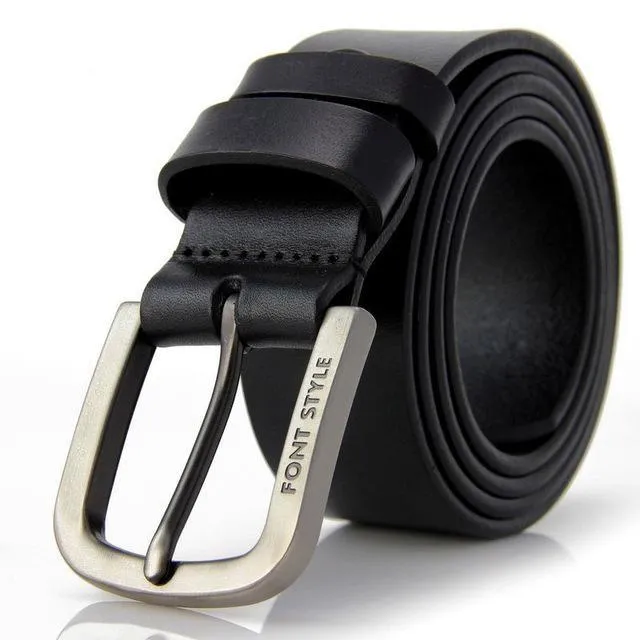 Men's Luxury Designer Genuine Leather Cowhide Skin Strap Formal Belt