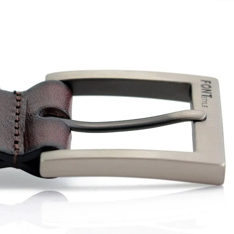 Men's Luxury Designer Genuine Leather Cowhide Skin Strap Formal Belt