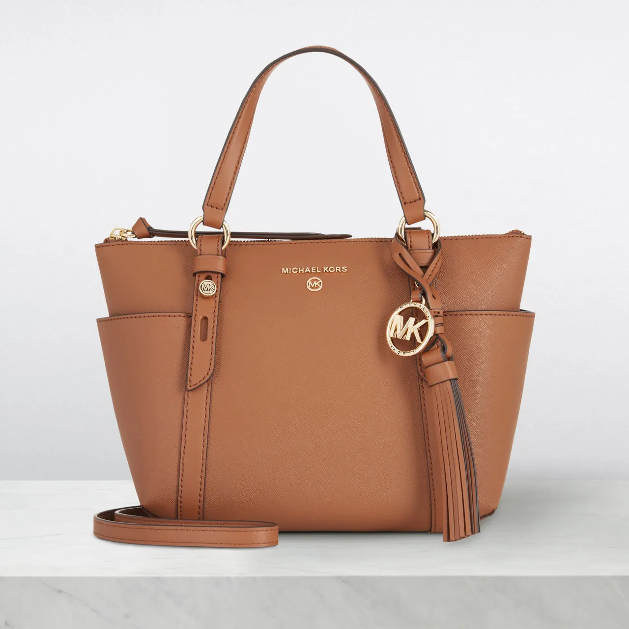 MICHAEL MICHAEL KORS Sullivan Small Top Zip Tote - Luggage