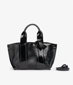 mini perfed tote / black castoro naplack