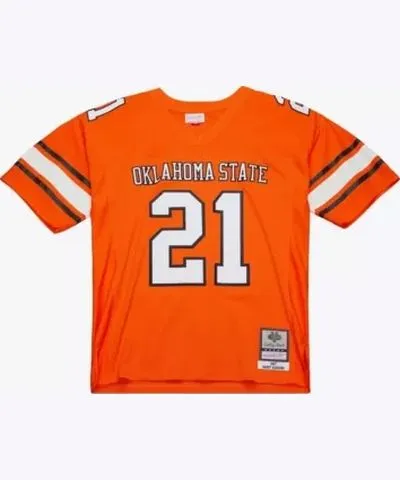 Mitchell & Ness Men's NCAA Barry Sanders Oklahoma State Cowboys 1987 Replica Jersey