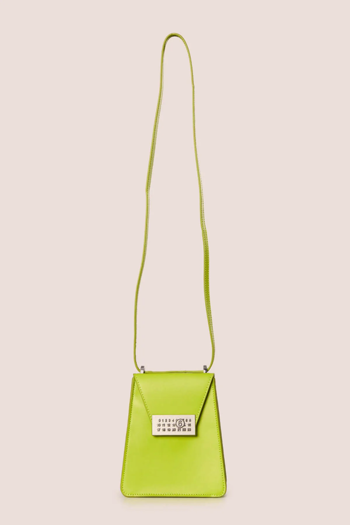 M<6 Maison Margiela Small Numeric Crossbody Bag - Light Pea Green