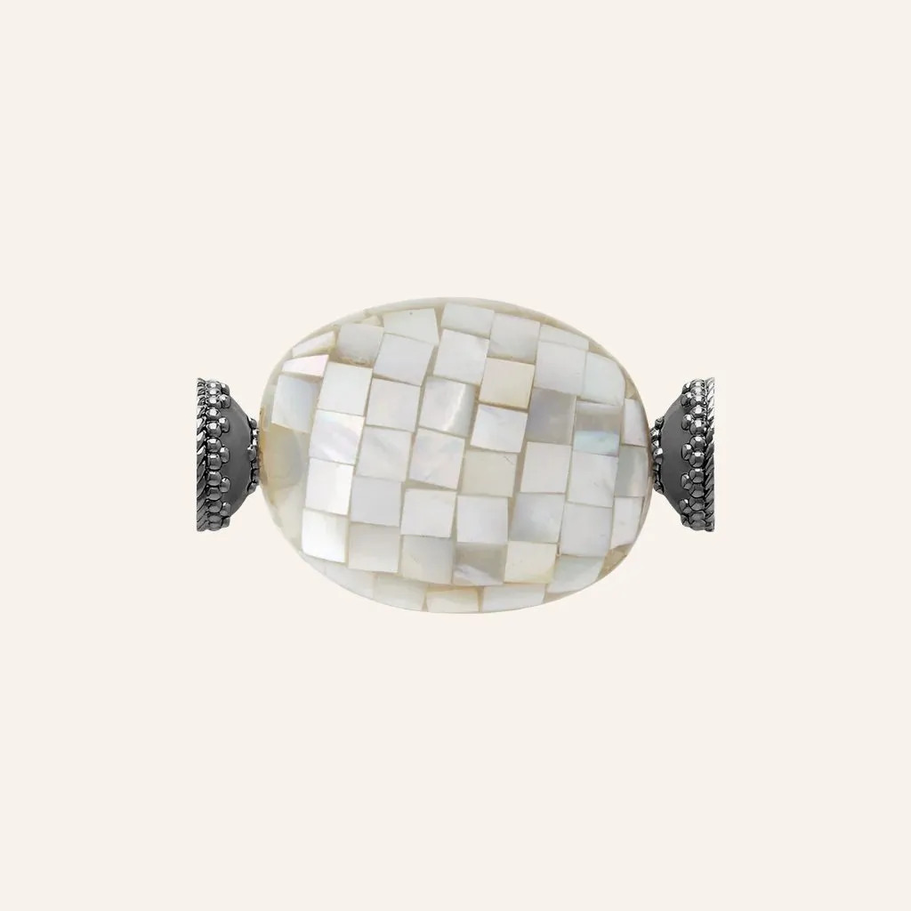 Mosaic Pearl Gunmetal Centerpiece