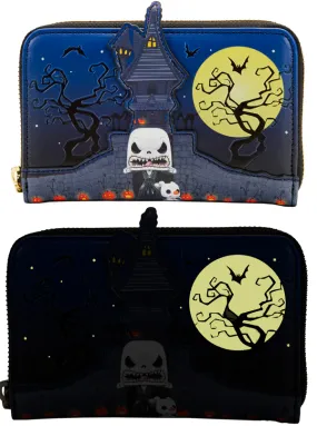 Nightmare Before Christmas Jack Skellington Zip Wallet