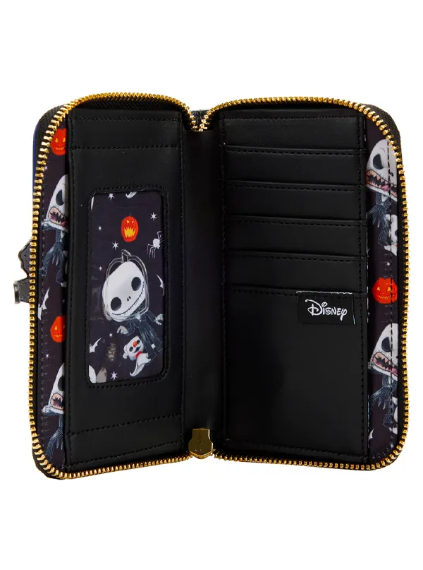 Nightmare Before Christmas Jack Skellington Zip Wallet