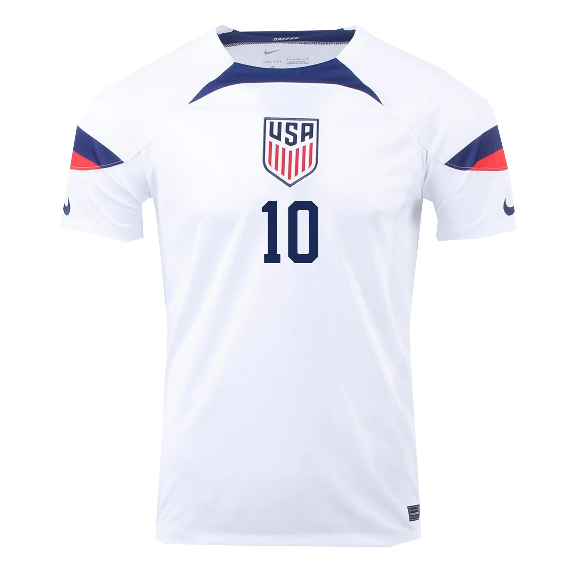 Nike Men's USA 2022/23 Dri-FIT ADV Home Jersey w/ Pulisic #10 Printing