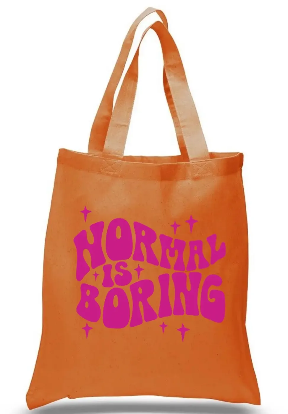 NORMAL IS BORING TOTE | ORANGE