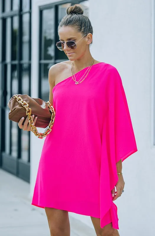 One Shoulder Statement Dress