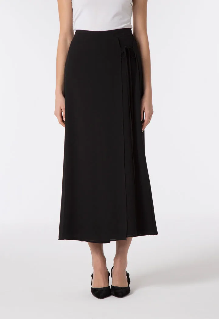 Overlap Chiffon Culottes