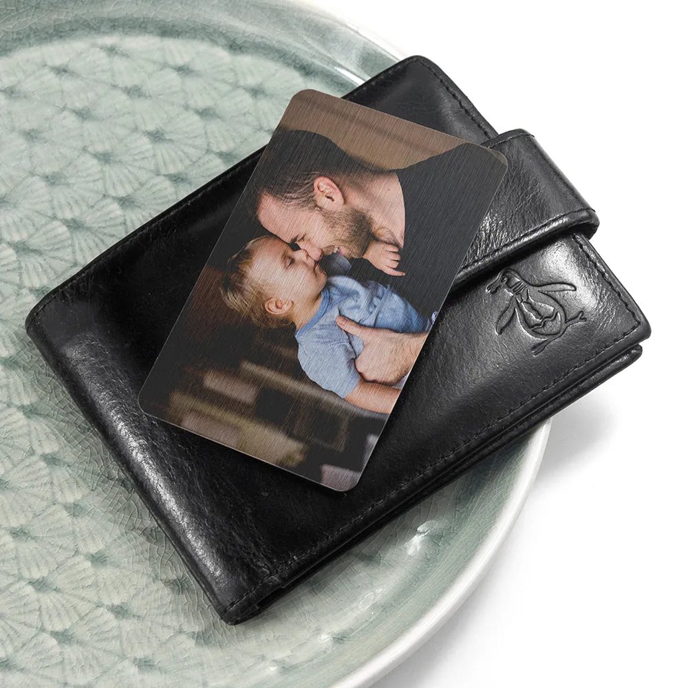 Personalised Favourite Memory Metal Wallet Insert