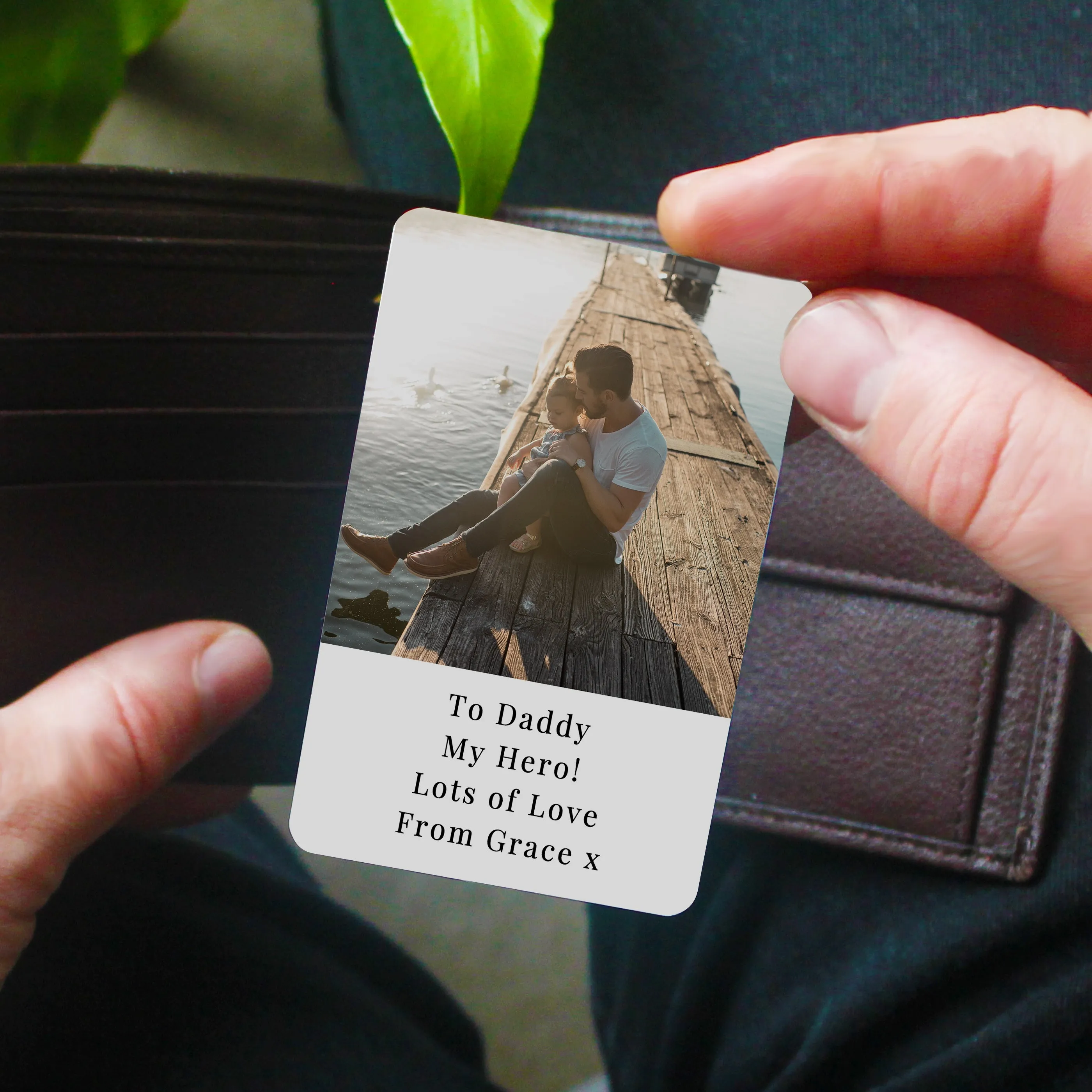 Personalised Photo Upload Wallet Card - Father's Day gift