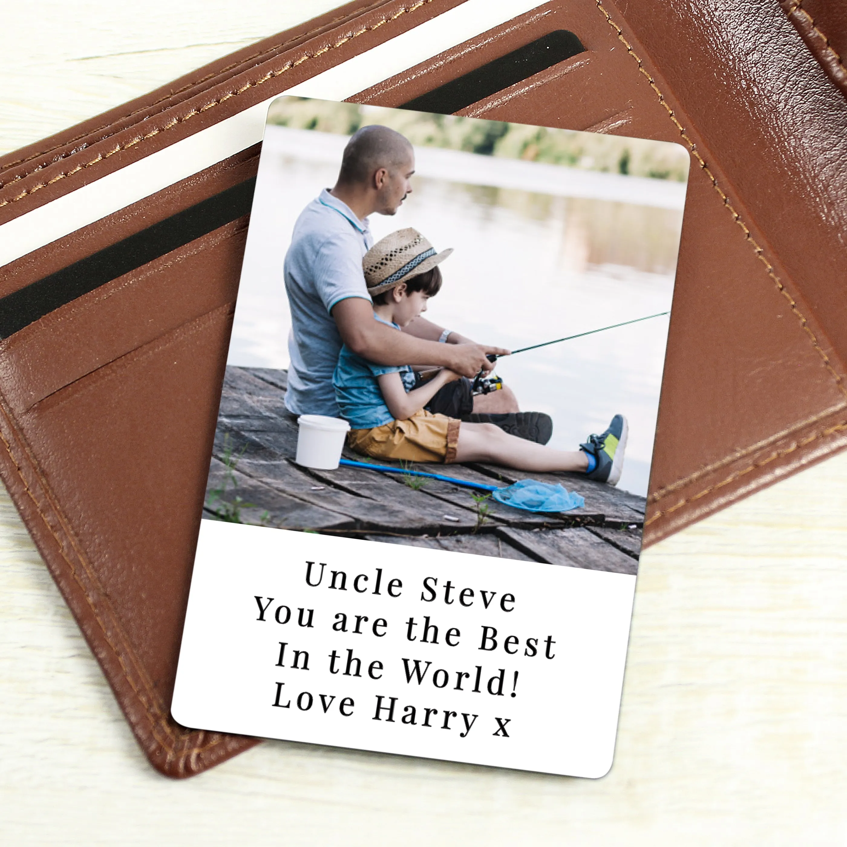 Personalised Photo Upload Wallet Card - Father's Day gift