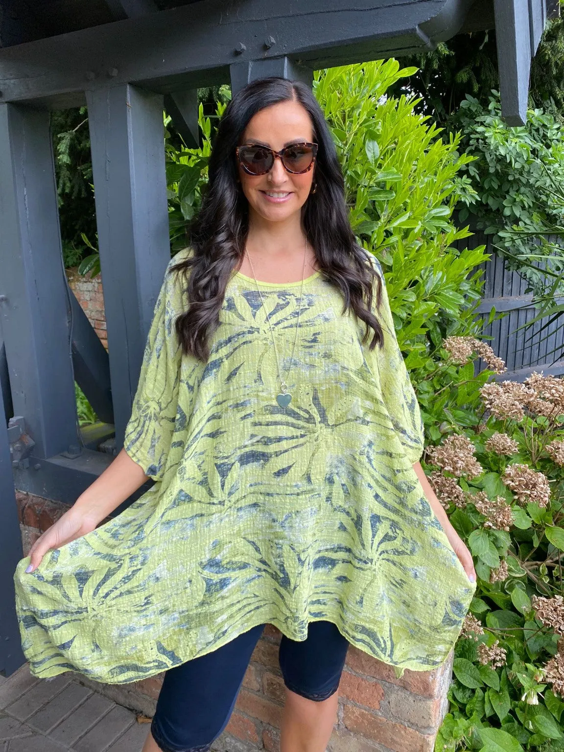 Printed Leaf Tunic Jessie