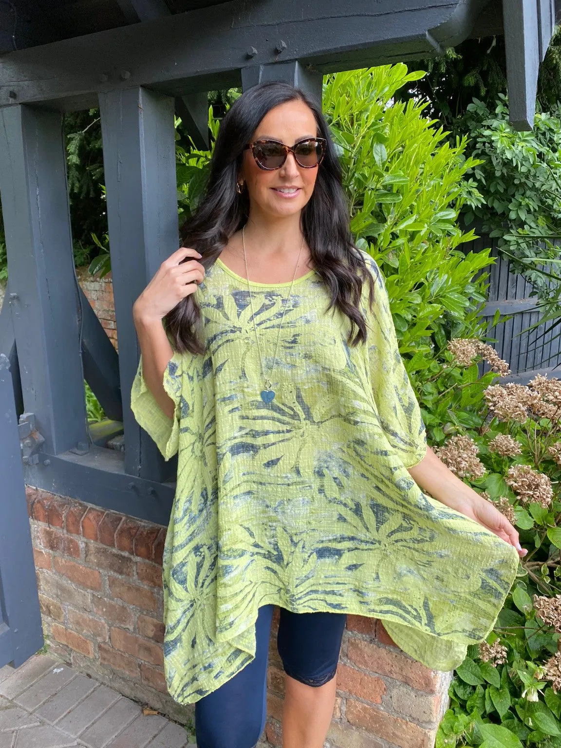 Printed Leaf Tunic Jessie