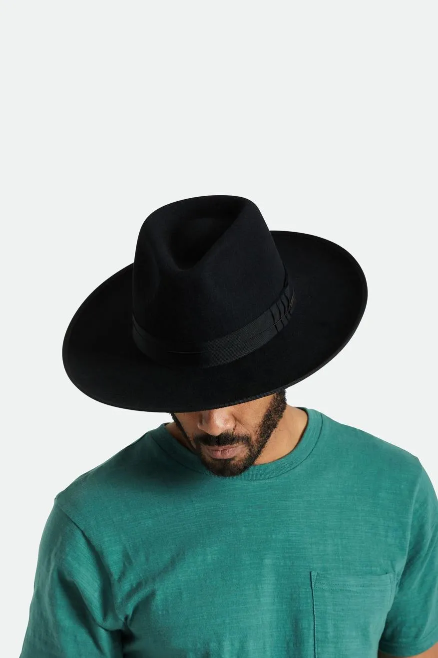 Reno Fedora - Black/Black