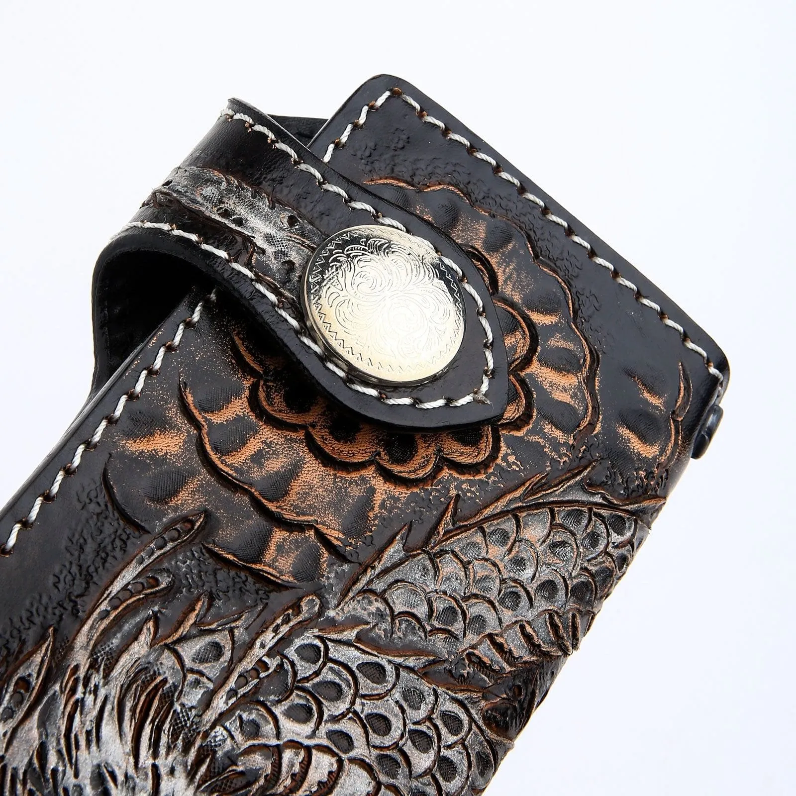 Rider Dragon Leather Biker Wallet