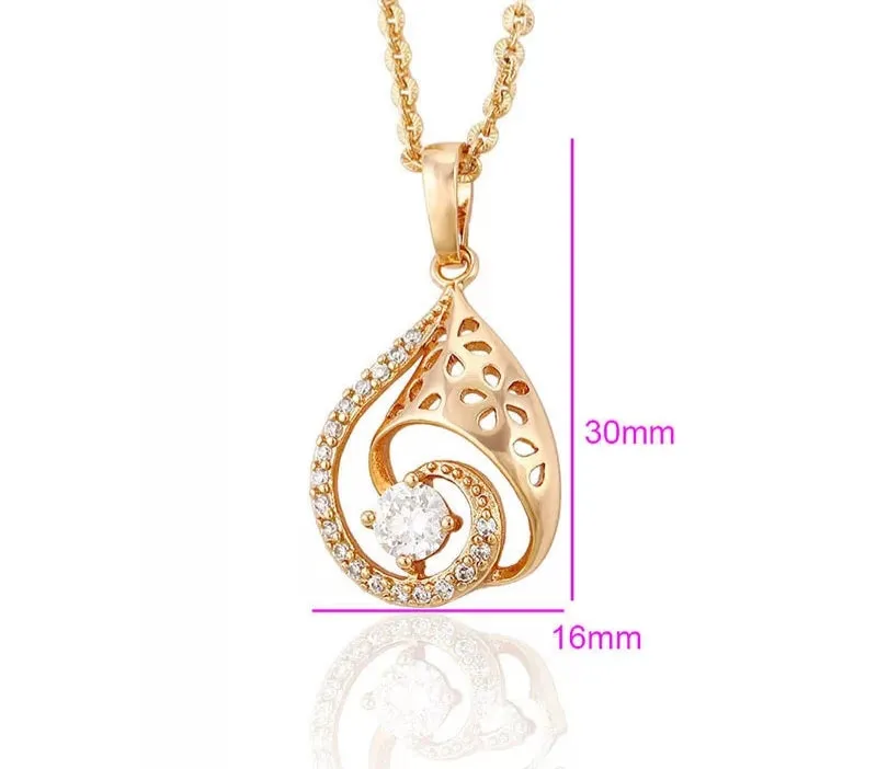 Rose Gold  Pendant Necklace