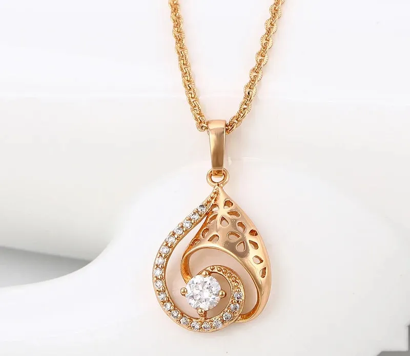 Rose Gold  Pendant Necklace