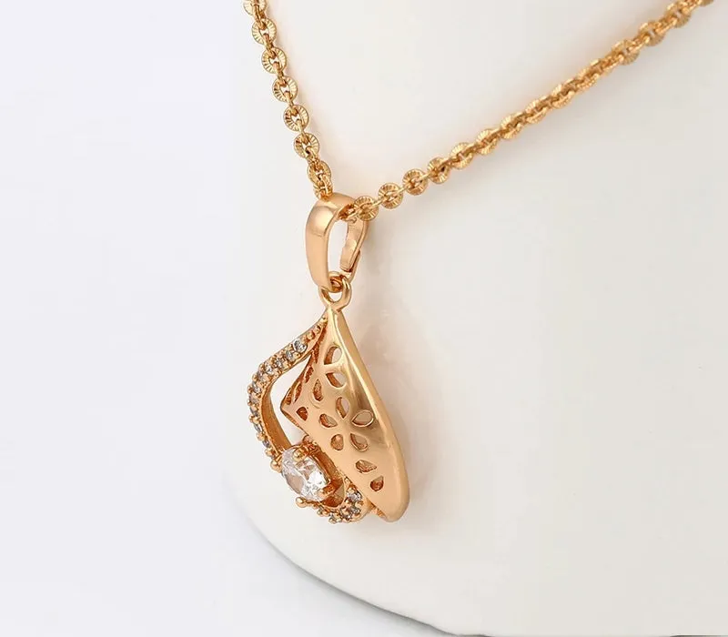 Rose Gold  Pendant Necklace