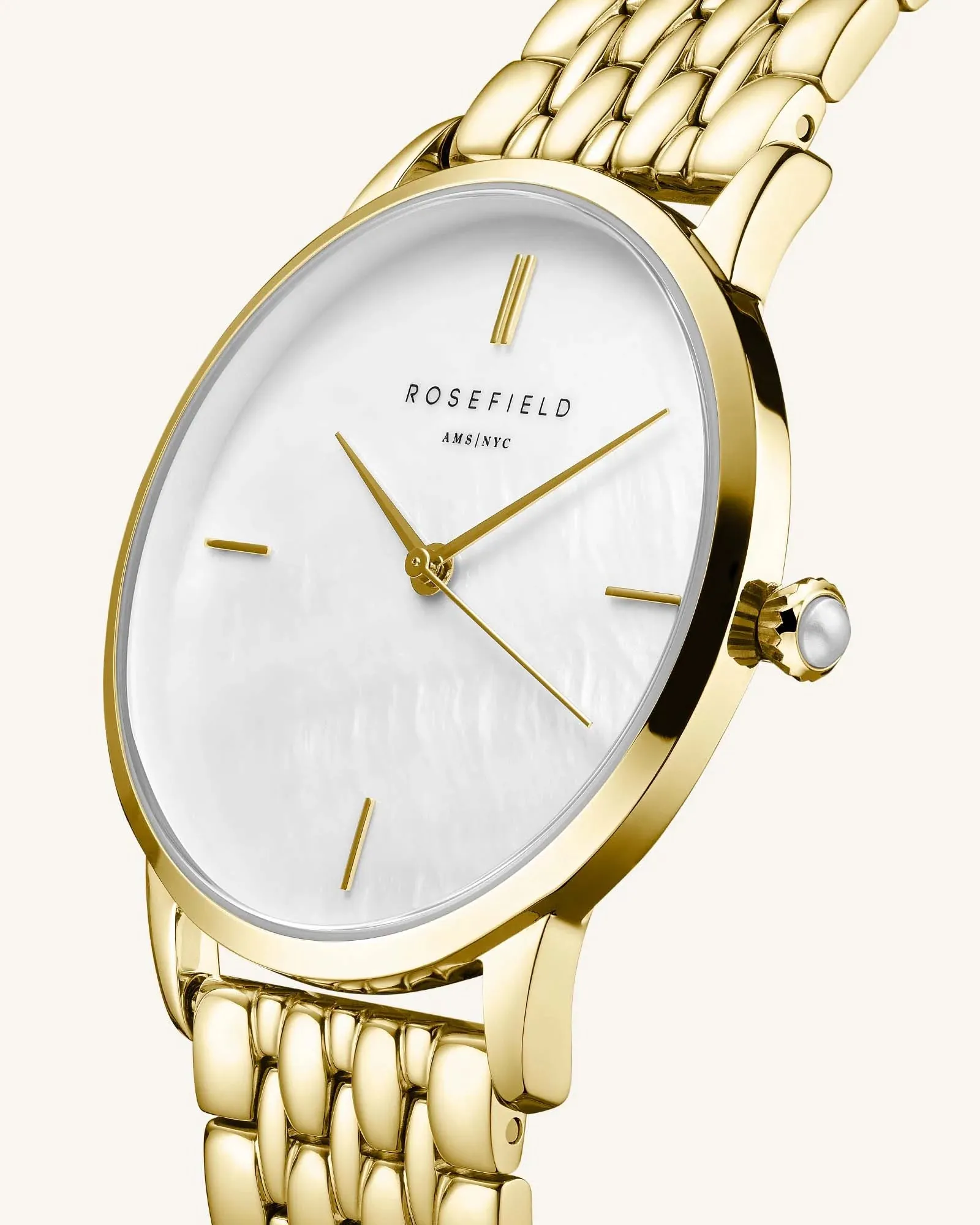 Rosefield - Pearl Edit Gold Watch