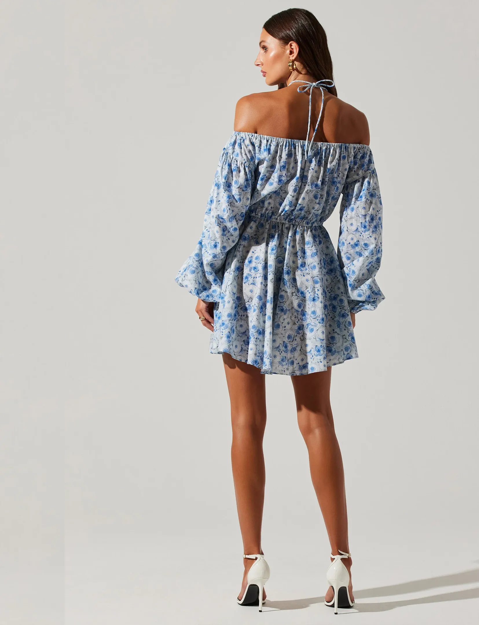 Sabine Dress, Blue Floral