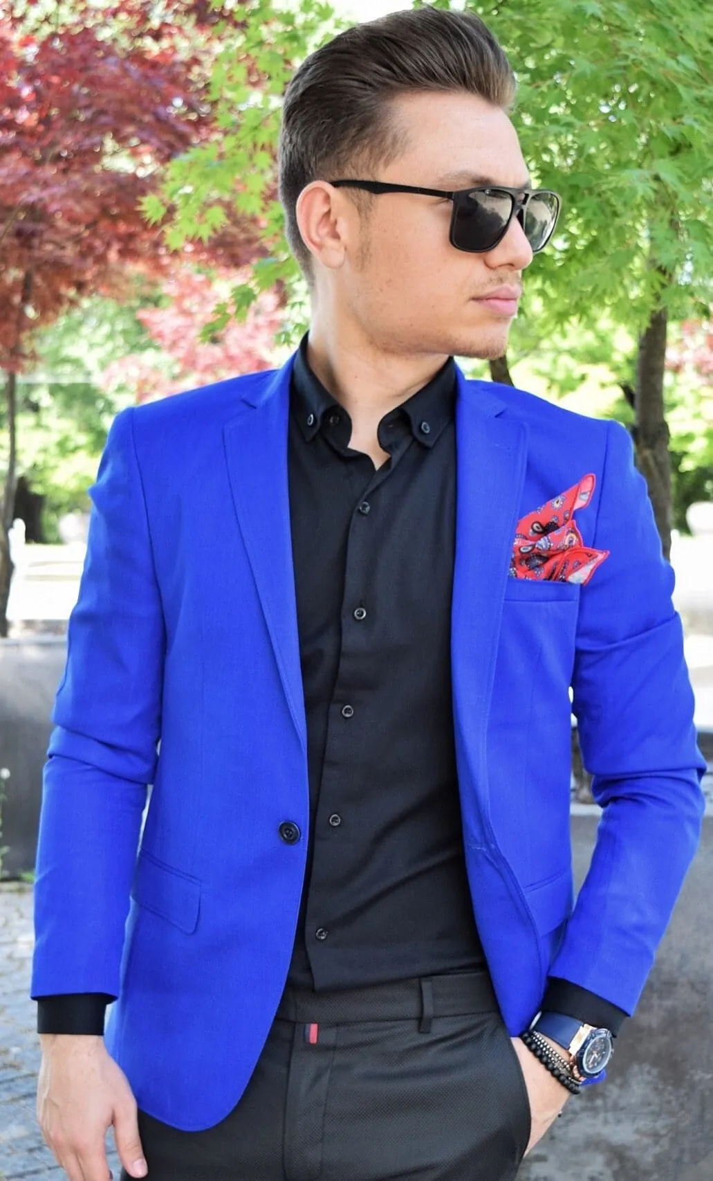 Sacou Slim Fit Blue