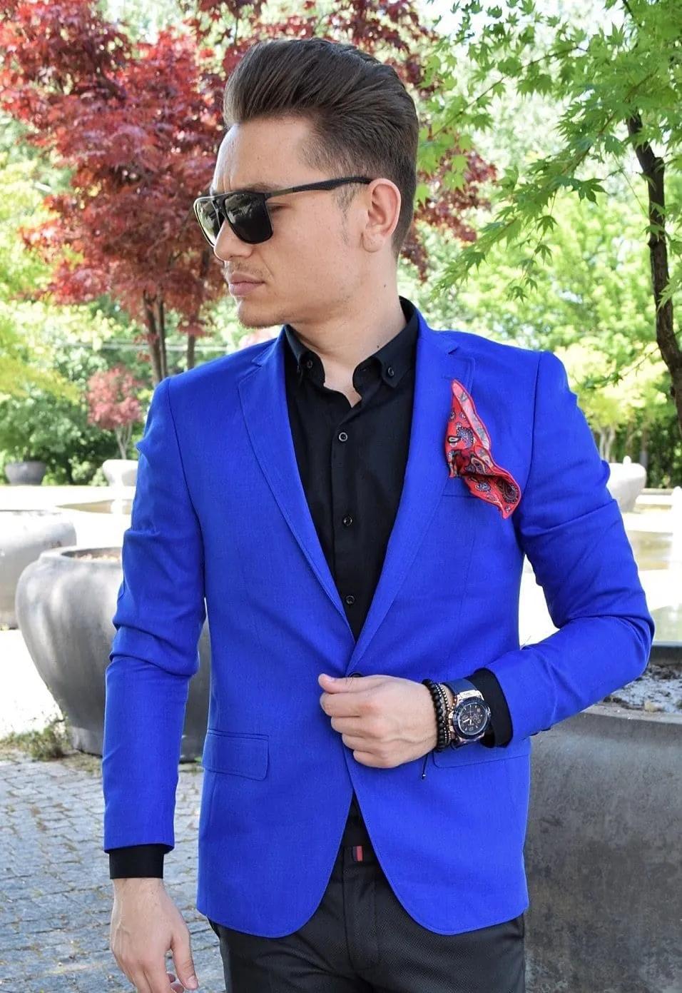 Sacou Slim Fit Blue