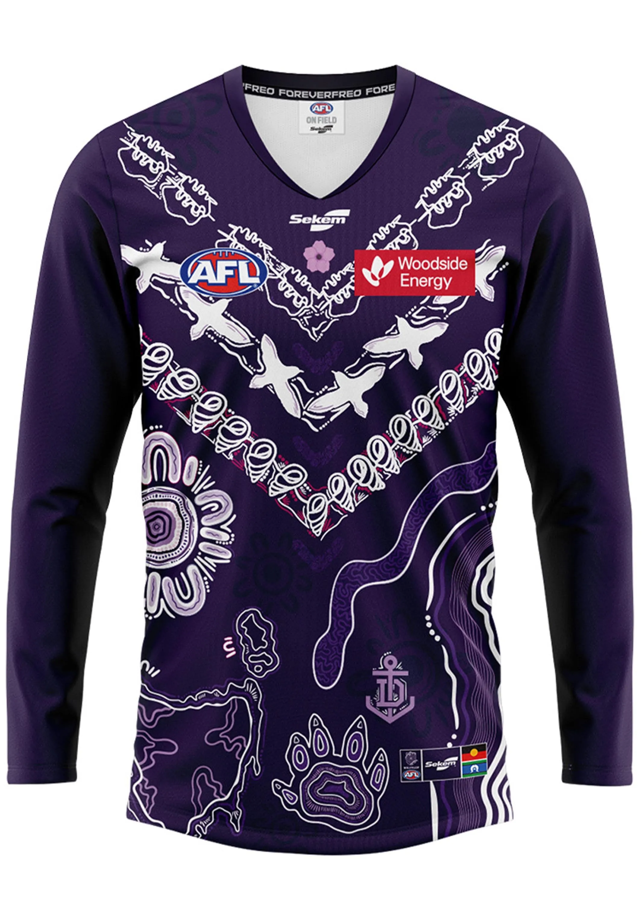 Sekem Fremantle Dockers 2023 Indigenous Home Replica Jumper LS  93F401M04