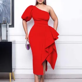 Sexy African Plus Size Women's Dresses B-72284