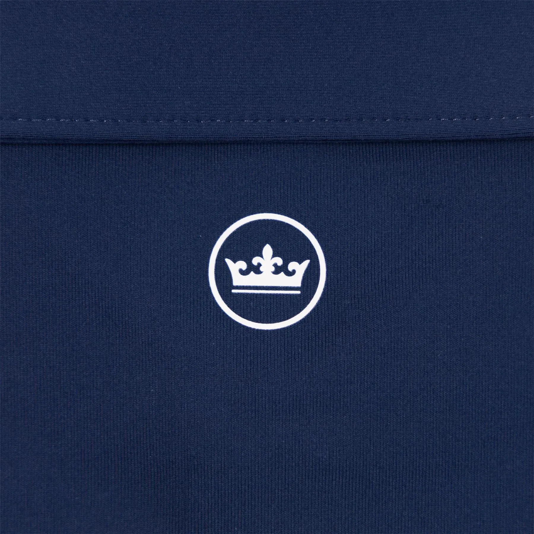 Solid Tailored Fit Performance Jersey Polo Navy - SS24