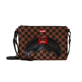 SPRAYGROUND SIP CLEAR SM EYES CROSS CLUTCH STRAP