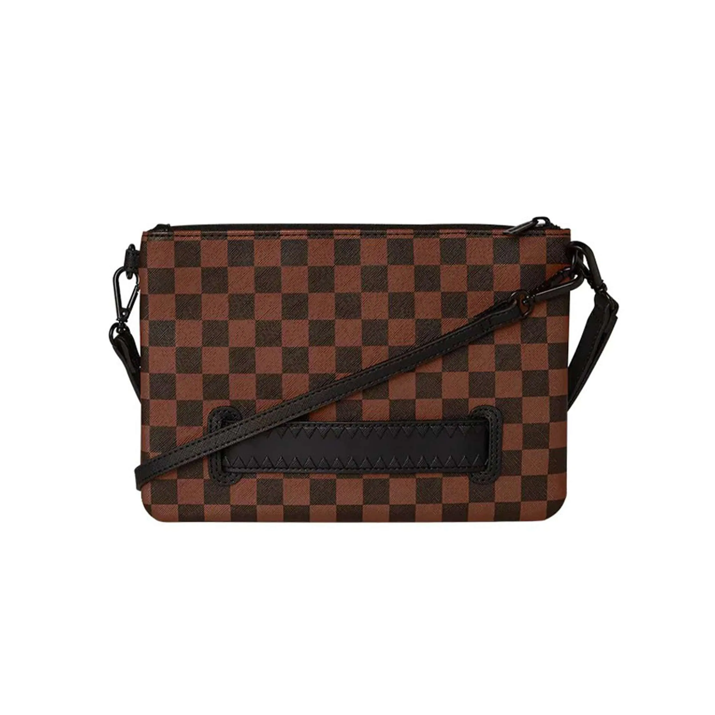 SPRAYGROUND SIP CLEAR SM EYES CROSS CLUTCH STRAP