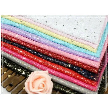 Starry Glitter Organza Material