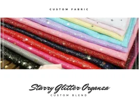 Starry Glitter Organza Material